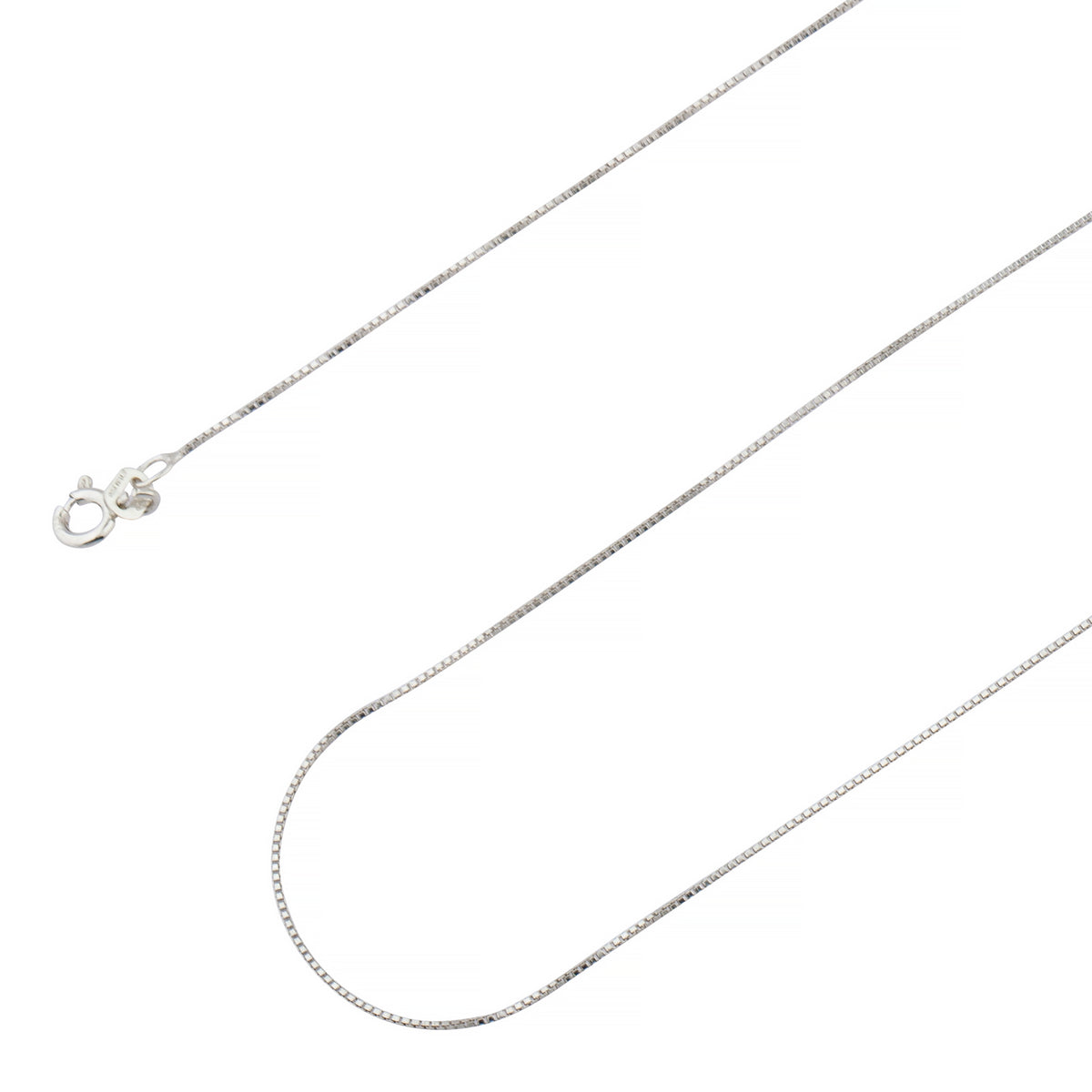 925 Sterling Silver 0.7mm Silver Box Chain