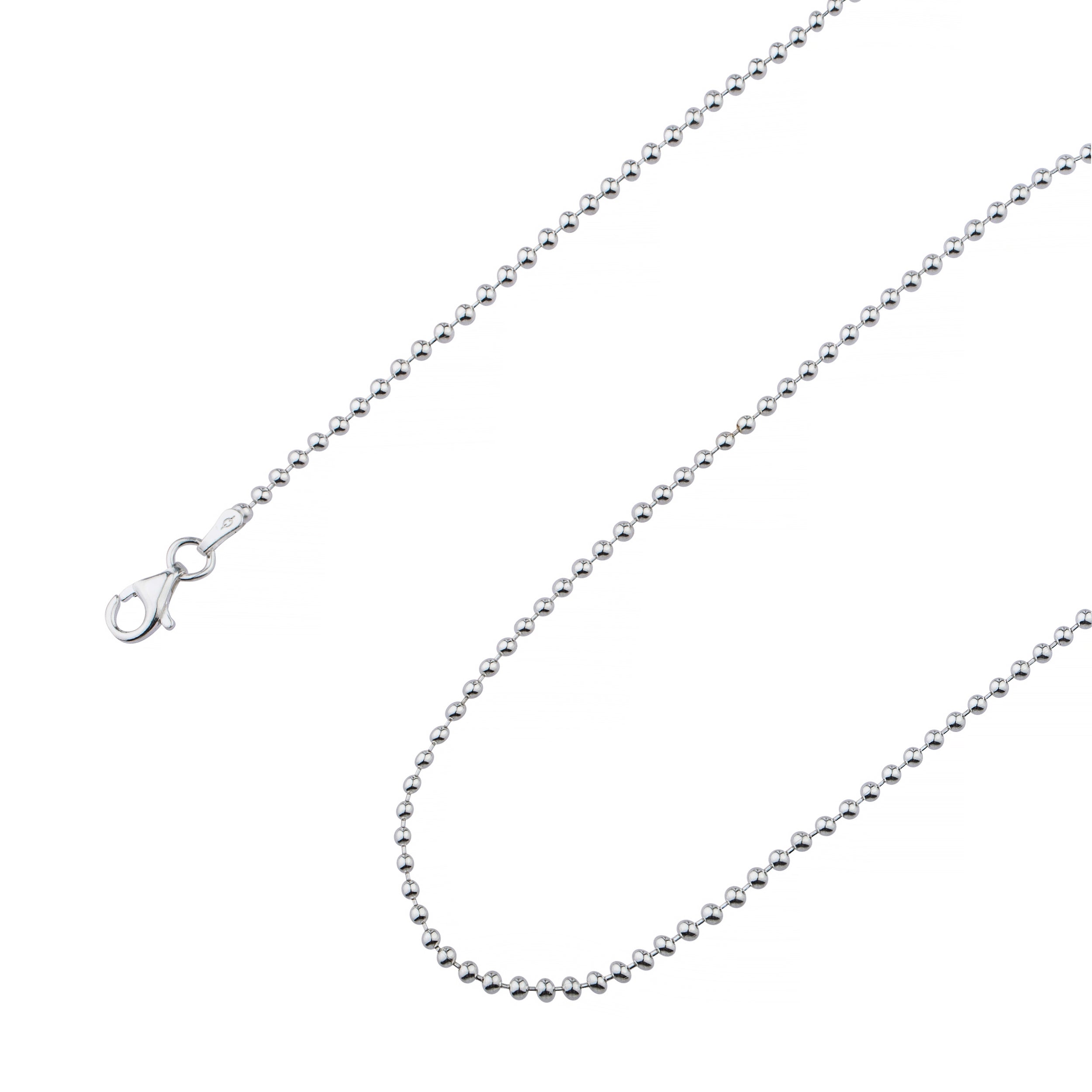  925 Sterling Silver 2.2mm Ball Bead Chain