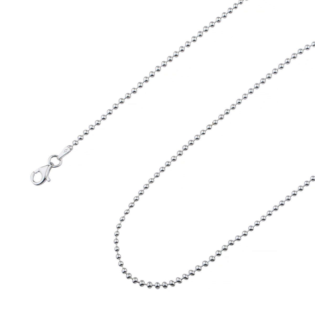 925 Sterling Silver 2.2mm Ball Bead Chain