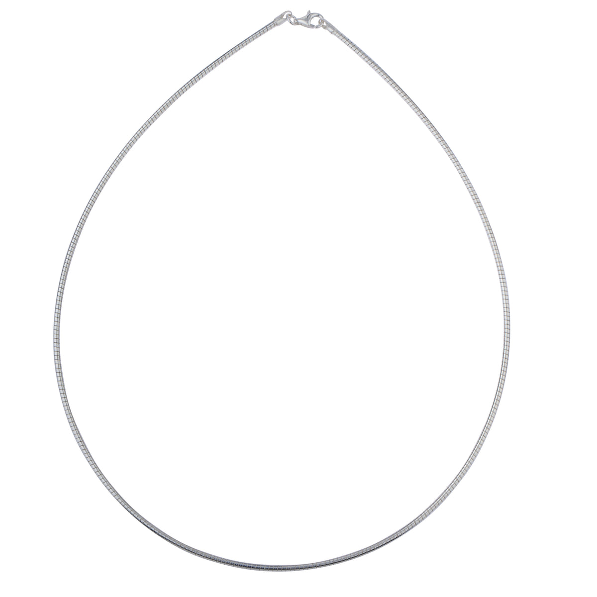 925 Sterling Silver 2mm Round Omega Chain