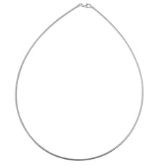 925 Sterling Silver 2mm Round Omega Chain