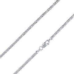 925 Sterling Silver 3.5mm Bynzantine Chain