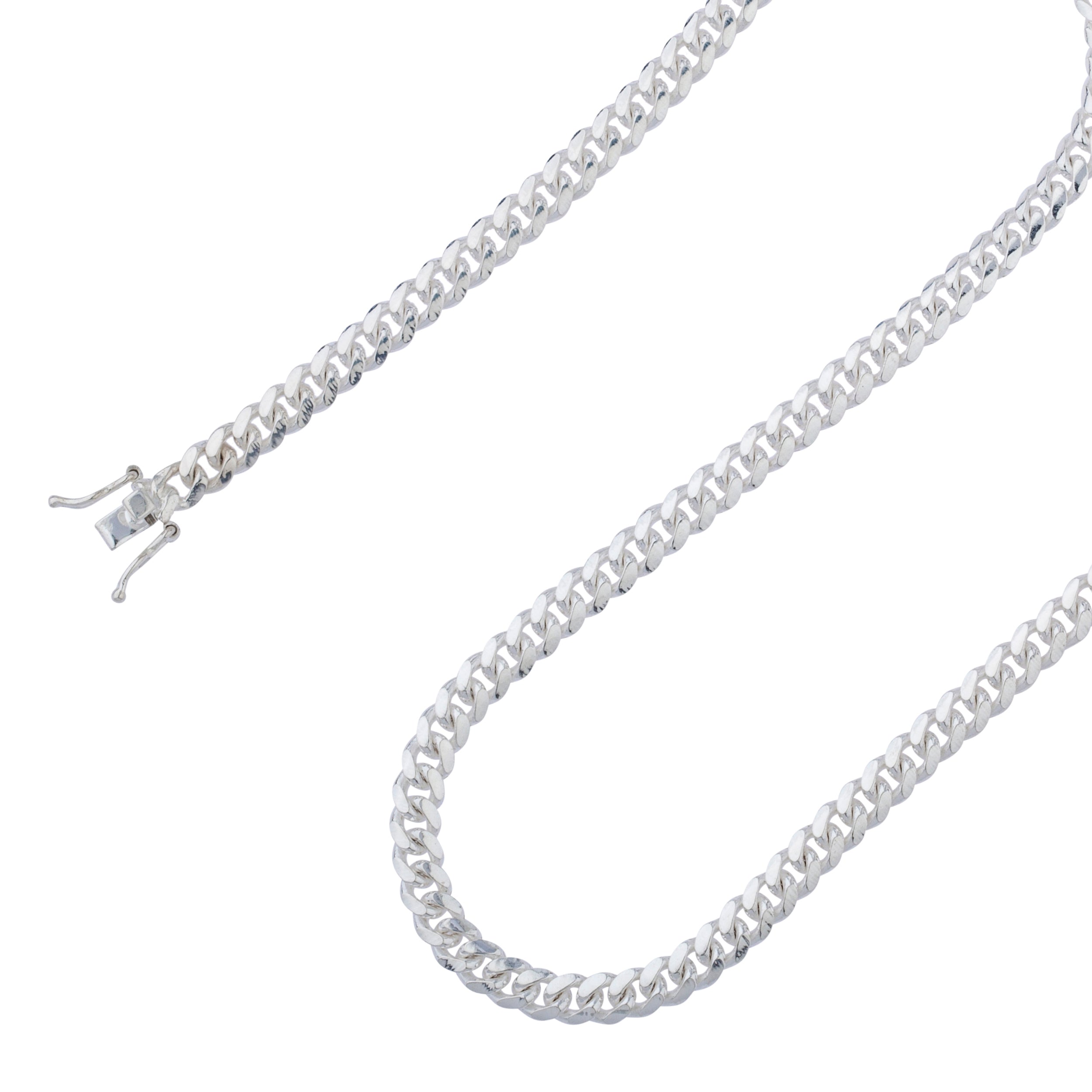 925 Sterling Silver 4mm Miami Cuban Link Chain
