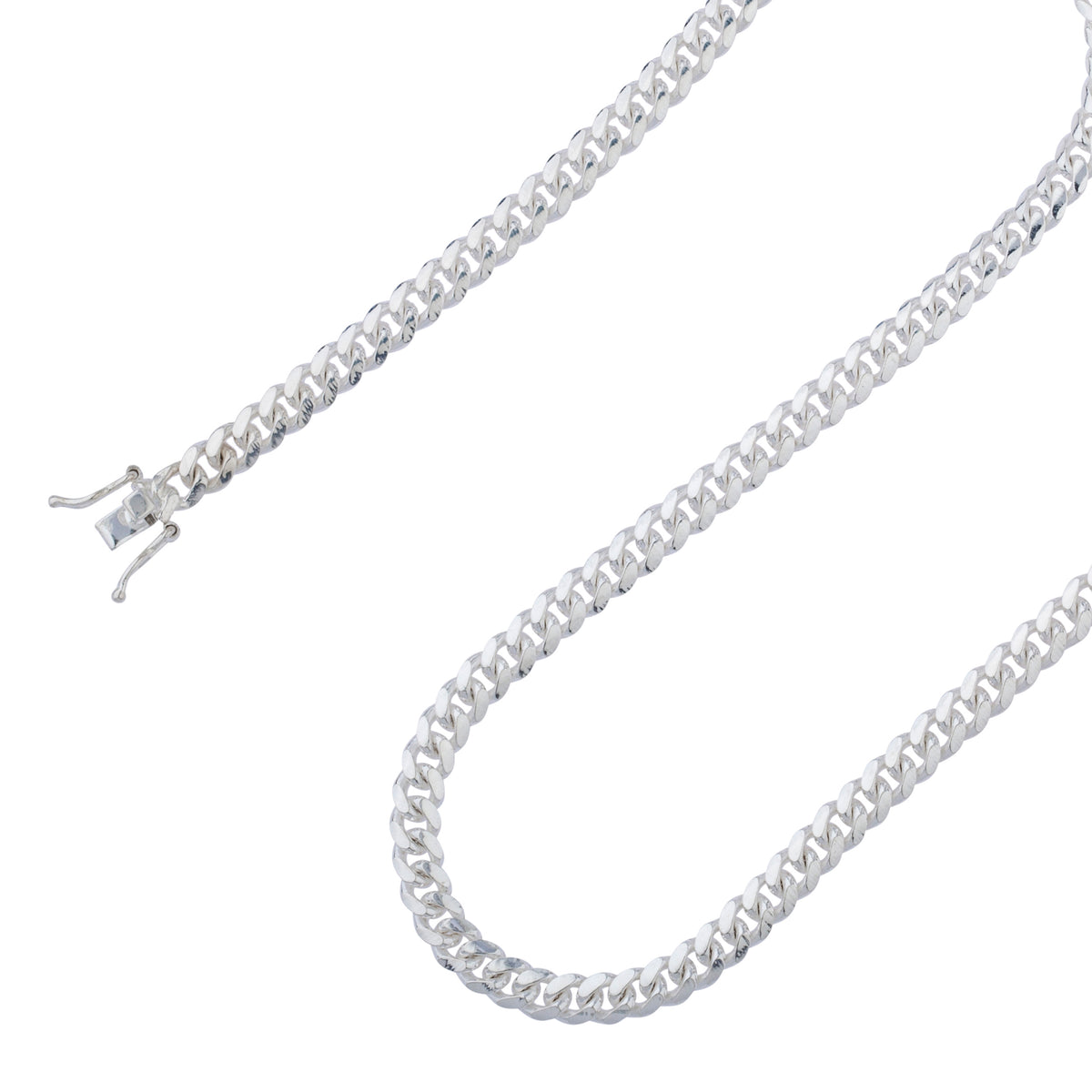 925 Sterling Silver 4mm Miami Cuban Link Chain