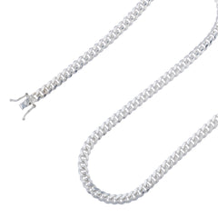 925 Sterling Silver 4mm Miami Cuban Link Chain