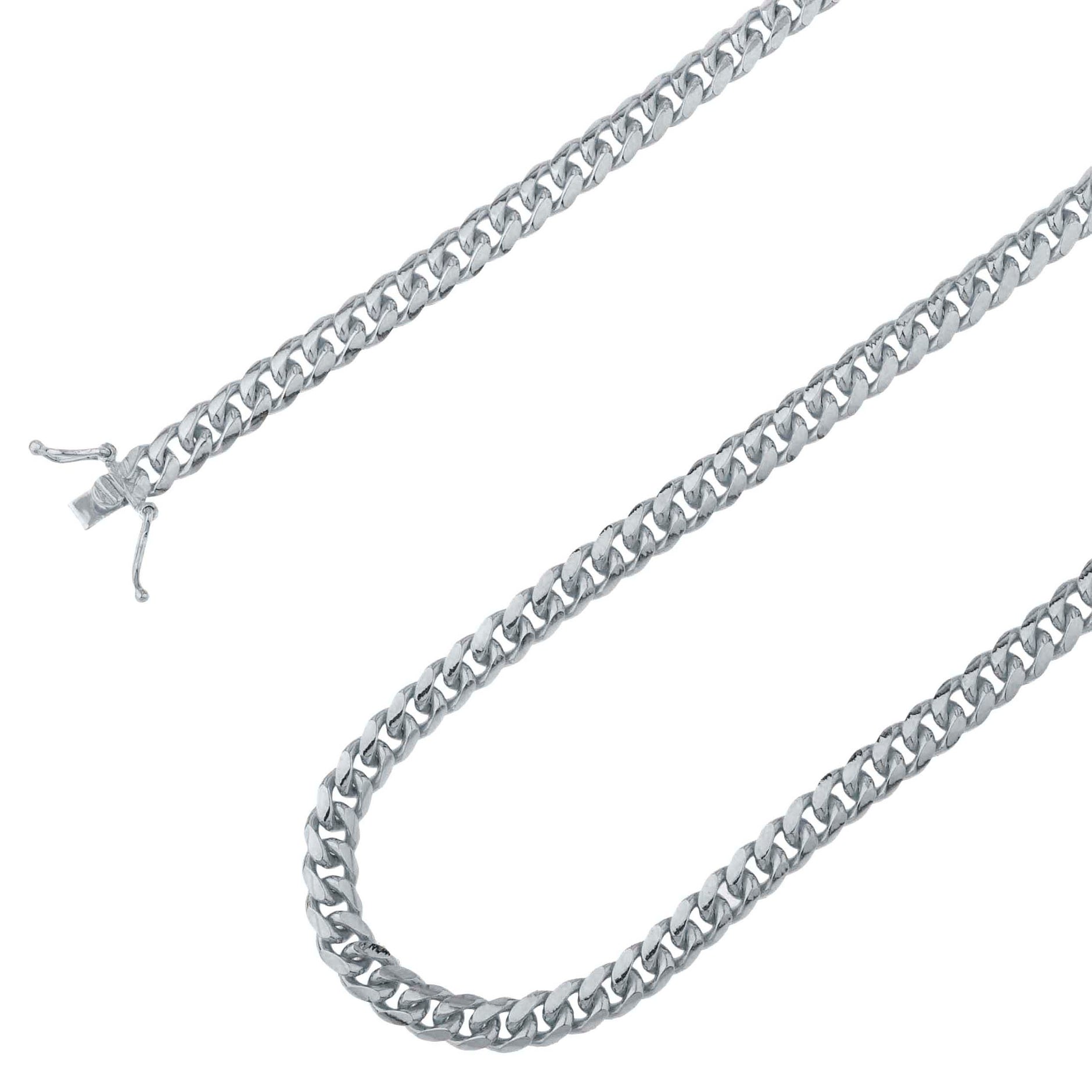 ブレスレット LESS IS MORE silver febow necklace 12.0mm Panther Link Necklace in Hollow Sterling Silver