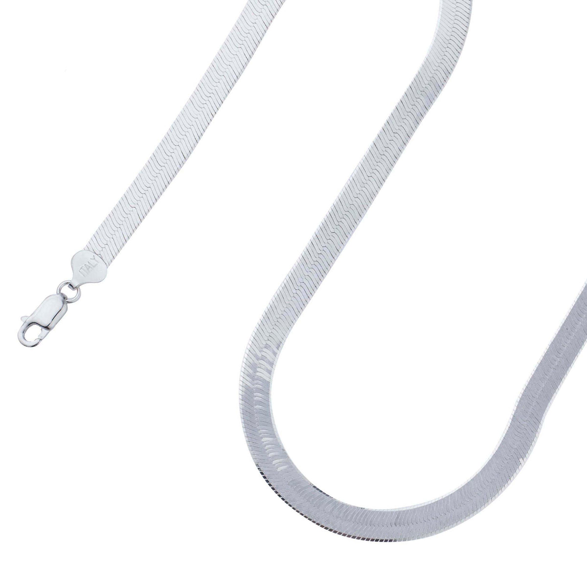 925 Sterling Silver 9mm Solid Herringbone Silver Chain