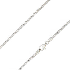 925 Sterling Silver 2.5mm Popcorn Coreana Chain