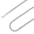 925 Sterling Silver 4mm Rope Diamond Cut Chain