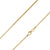 925 Sterling Silver 2.1mm Round Box Venetian Gold Plated Chain