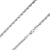 925 Sterling Silver 3.5mm Rope Diamond Cut Chain