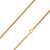 925 Sterling Silver 2.5mm Popcorn Coreana Gold Plated Chain