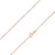 925 Sterling Silver 0.7mm Box Chain Rose Gold Plated Chain