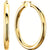 14k Yellow Gold Tube Hoop Earrings