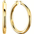 14k Yellow Gold Tube Hoop Earrings