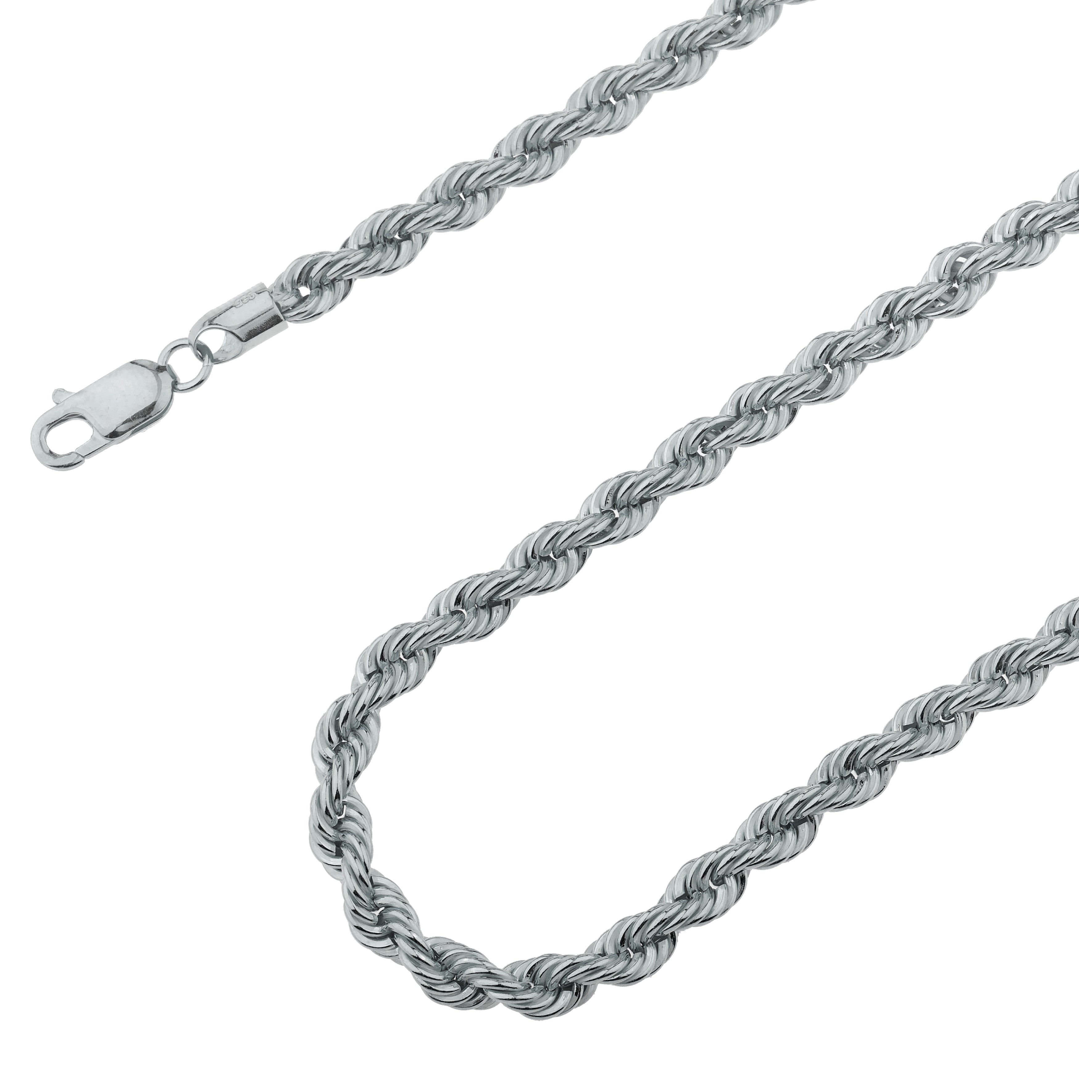 925 Sterling Silver Rope Chain, Silver Chain, Chain Necklace for