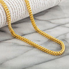 Franco Wheat Gold Plated Chain