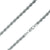 925 Sterling Silver 4.5mm Solid  Rope Diamond Cut Silver Chain
