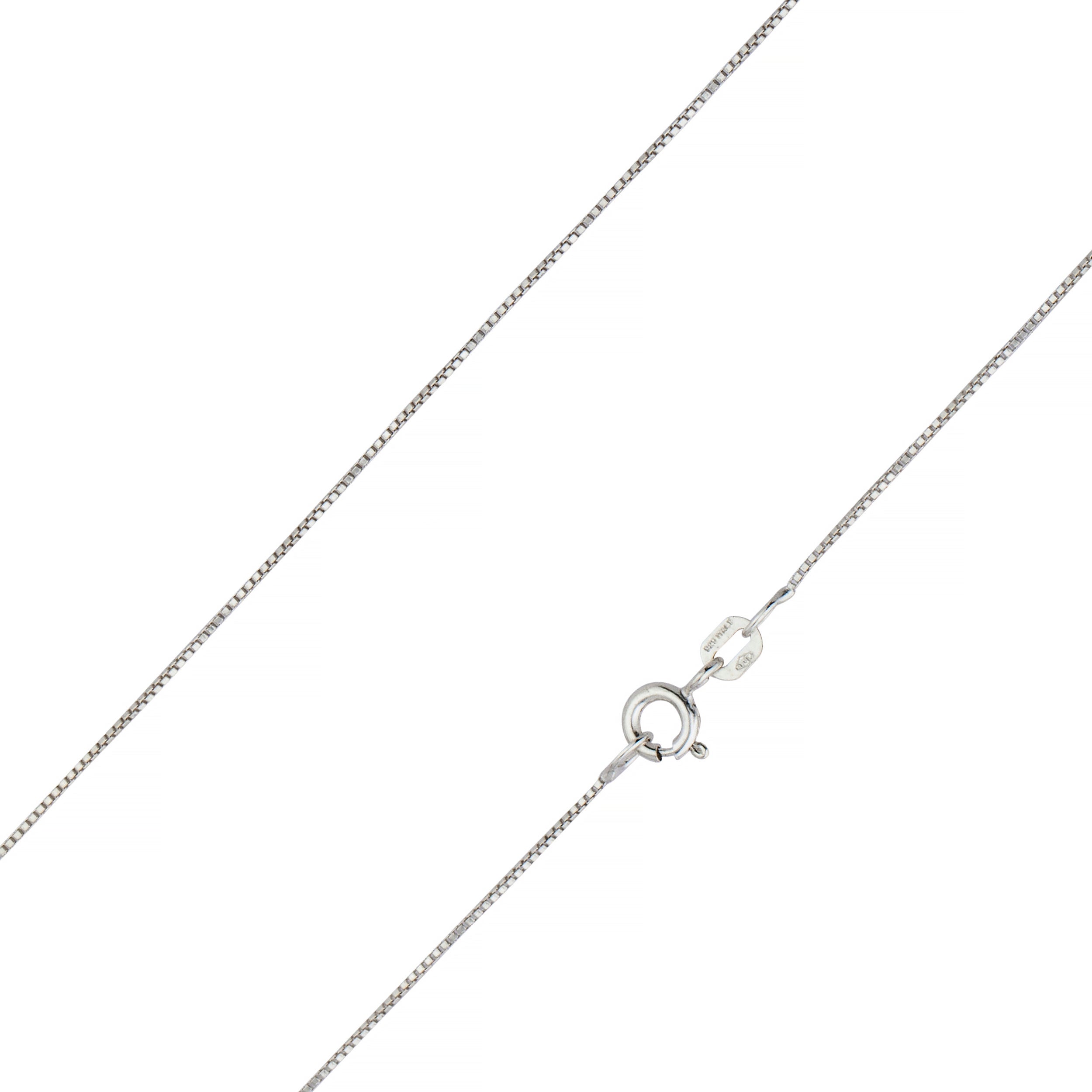 925 Sterling Silver 0.7mm Silver Box Chain