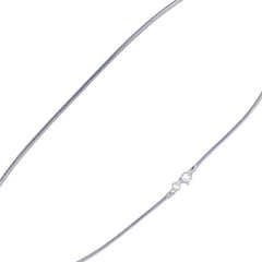 925 Sterling Silver 1.8mm Round Omega Chain
