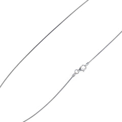 925 Sterling Silver 1mm Round Omega Chain