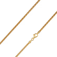 925 Sterling Silver 2.5mm Popcorn Coreana Gold Plated Chain