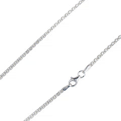 925 Sterling Silver 2mm Flat Bismark Chain