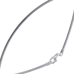 925 Sterling Silver 2mm Round Omega Chain