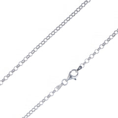 925 Sterling Silver 3.2mm Rolo Belcher Chain