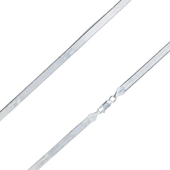 925 Sterling Silver 3.5mm Solid Herringbone Silver Chain