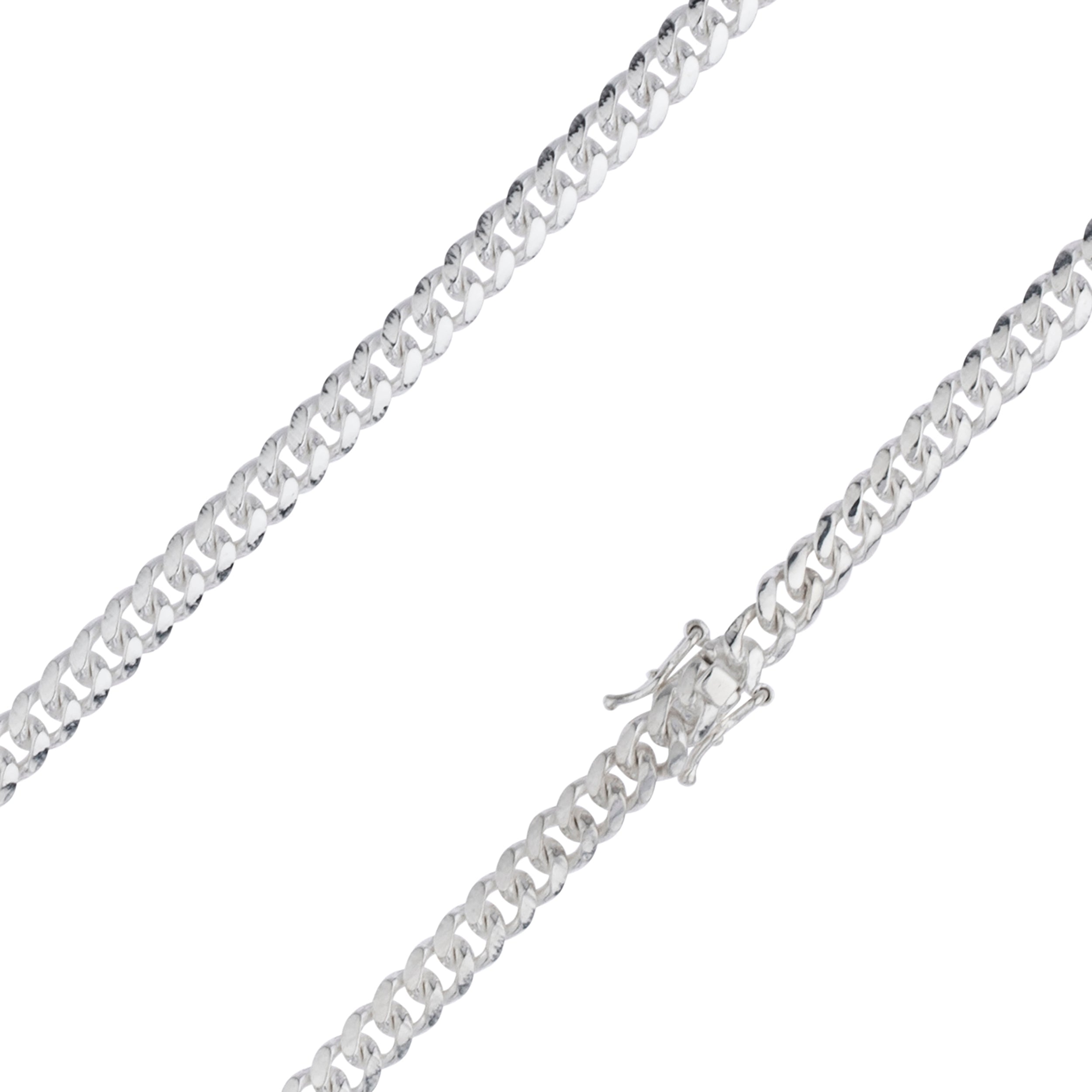 Sterling Silver 4mm Miami Cuban Link Chain