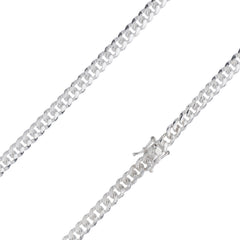 Sterling Silver 4mm Miami Cuban Link Chain