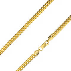 Sterling Silver 5mm Miami Cuban Gold Plated Chain