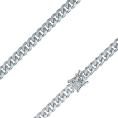  Sterling Silver 5mm Miami Cuban Link Chain