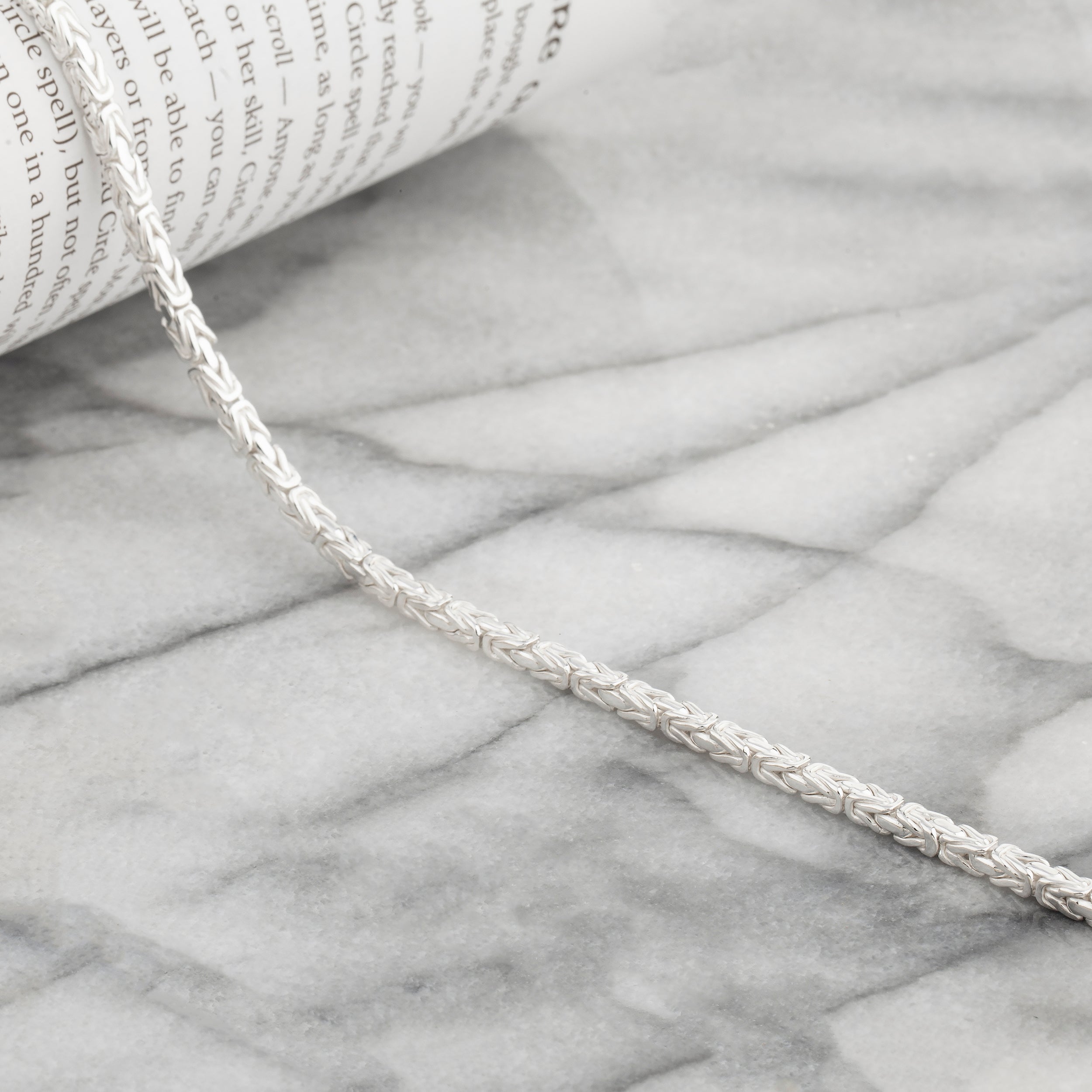   925 Sterling Silver 3.5mm Bynzantine Chain