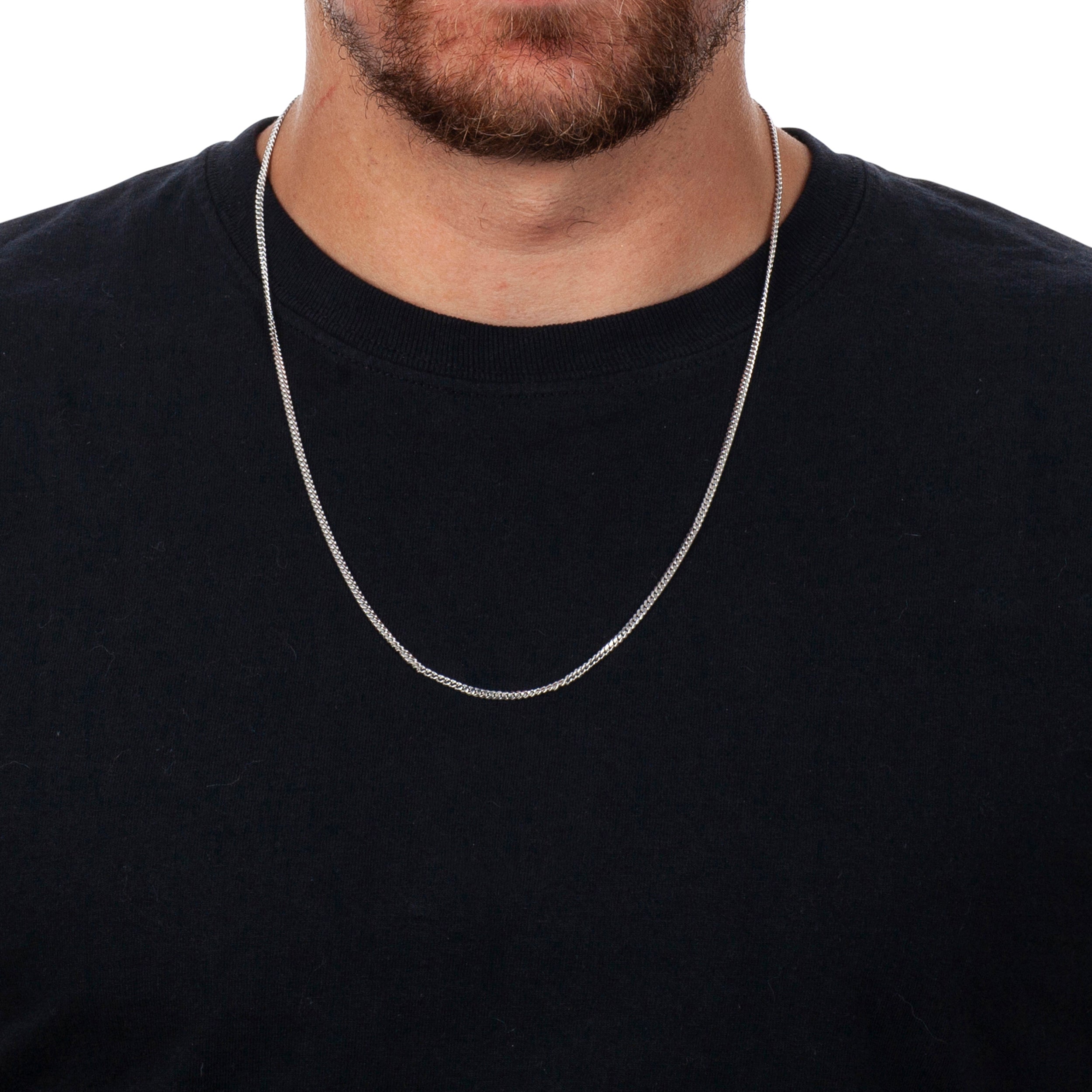 925 Sterling Silver 3mm Miami Cuban Rhodium Chain