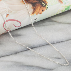 925 Sterling Silver 1.5mm Rolo Belcher Chain