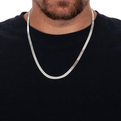 Sterling Silver Solid Herringbone Silver Chain