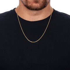 10K Yellow Gold 2mm Hollow Rope Chain Diamond-Cut